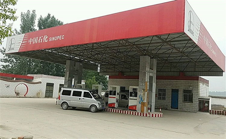 鞍山加油站钢结构网架案例5
